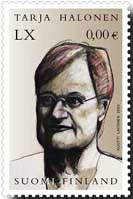 Finnish president gets her own stamp